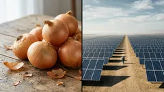 As cascas de cebola podem proteger os painéis solares: os cientistas fizeram uma descoberta surpreendente