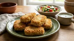 Hambúrgueres de peixe na frigideira e no forno: um procedimento simples, passo a passo